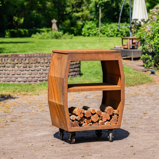 BBQ Plancha Tisch - Tabla Cortar Cortenstahl - Ohne Schneidbrett