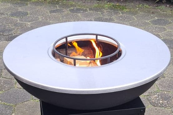 Edelstahl – Grillring Griddle Plancha Ring für BBQ Grill Amigo – Stahl