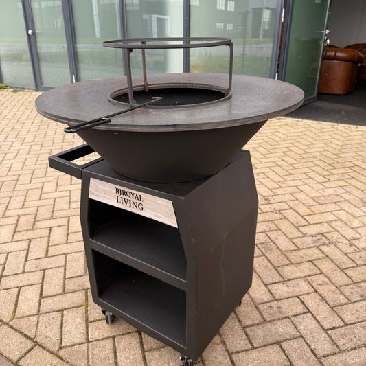 BBQ Plancha Grill Maestro Smokeless XXL Ø80cm Blackline - Rauchlose Plancha