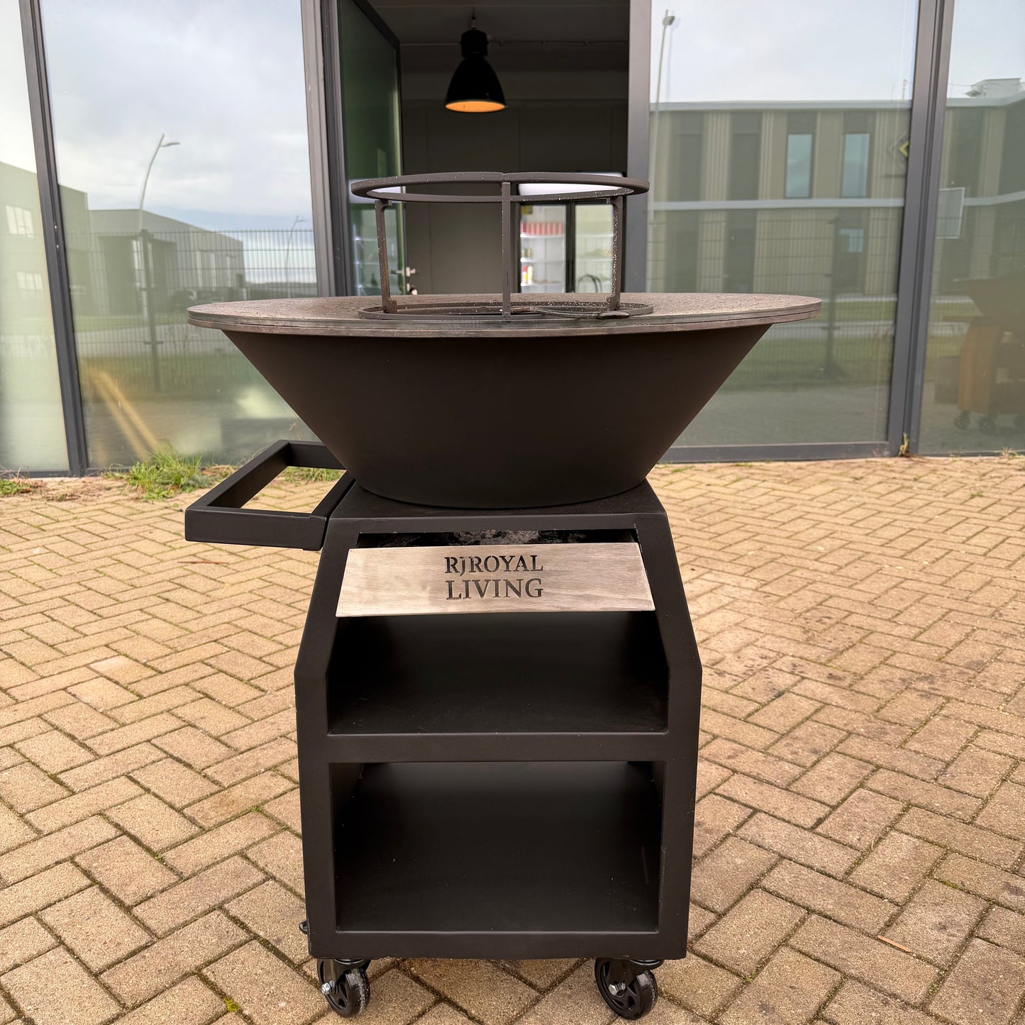 BBQ Plancha Grill Maestro Smokeless XXL Ø80cm Blackline - Rauchlose Plancha