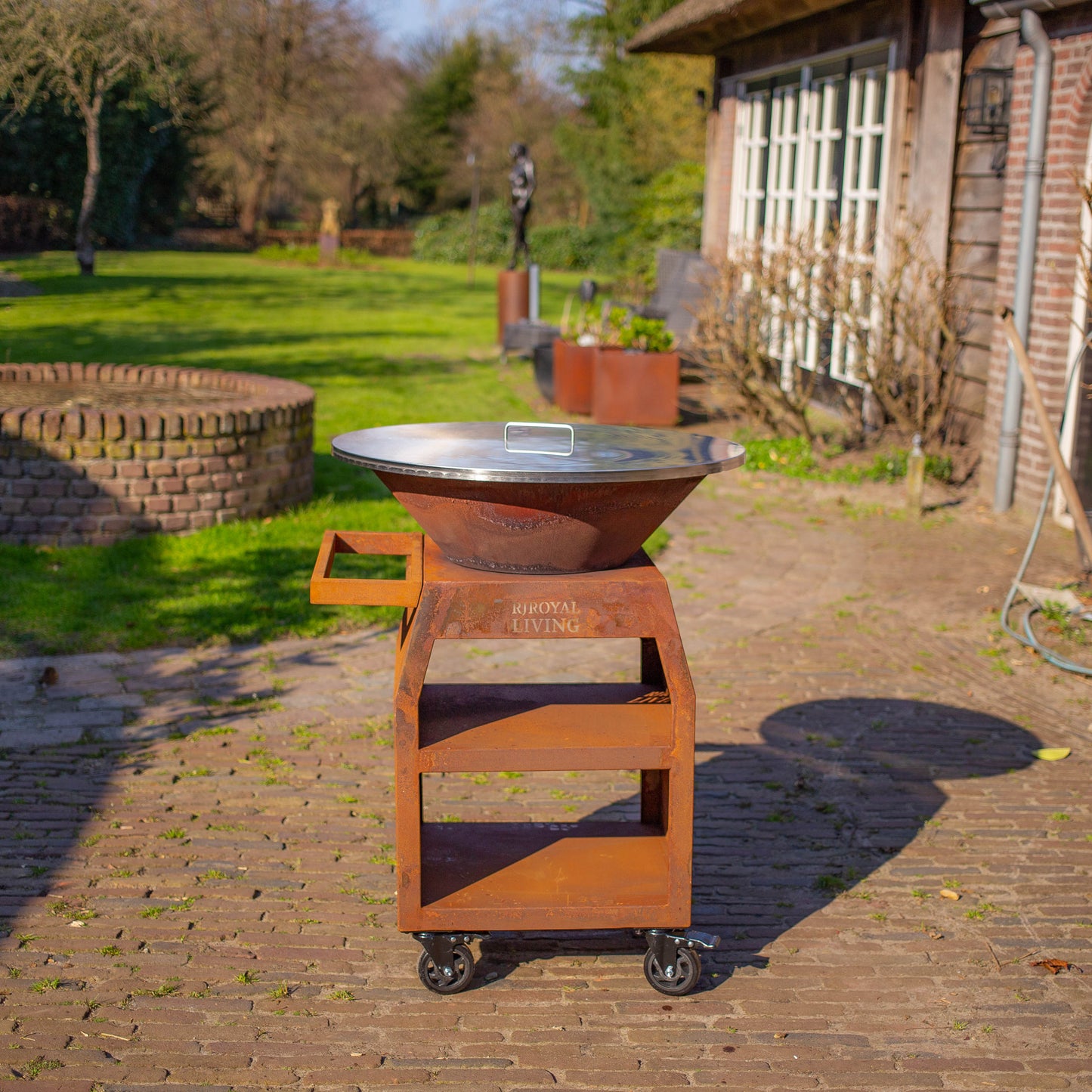 Edelstahl 304 BBQ Plancha 70cm Abdeckplatte