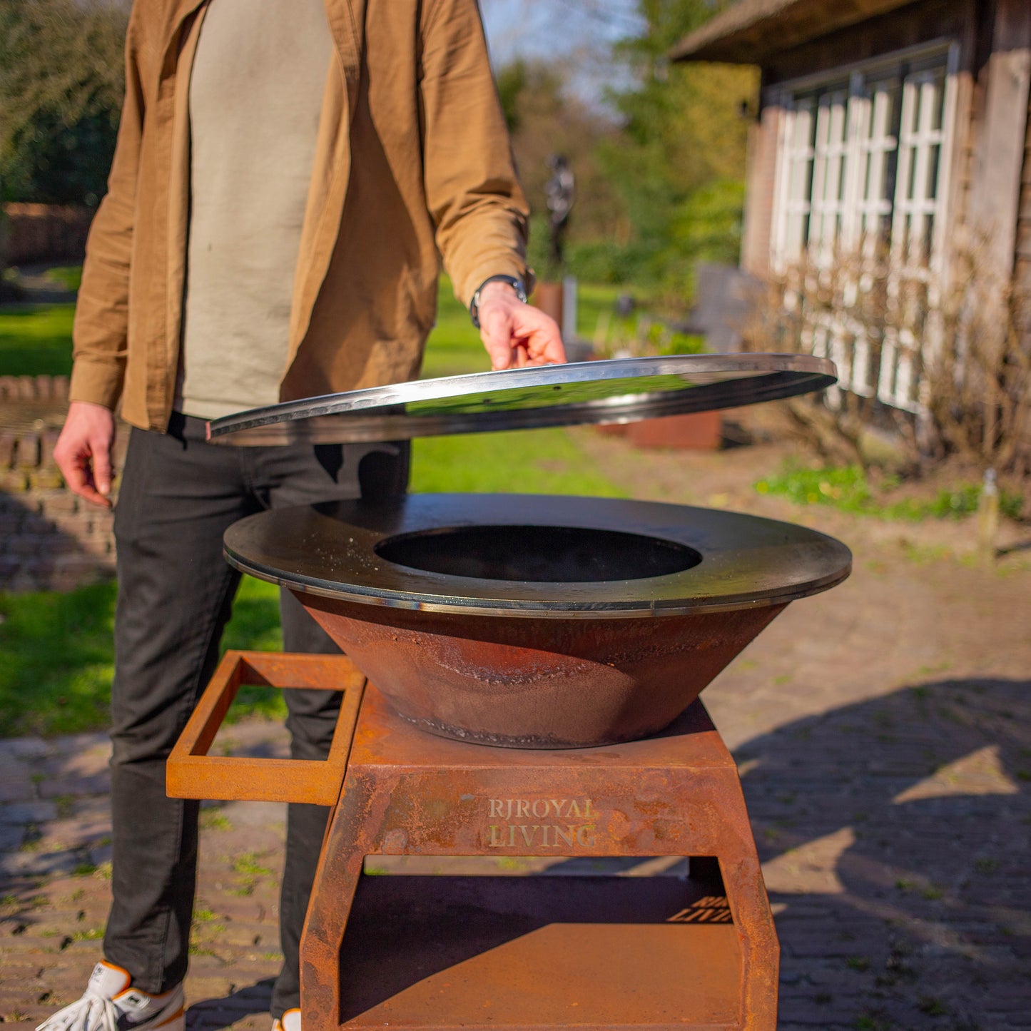 Edelstahl 304 BBQ Plancha 70cm Abdeckplatte