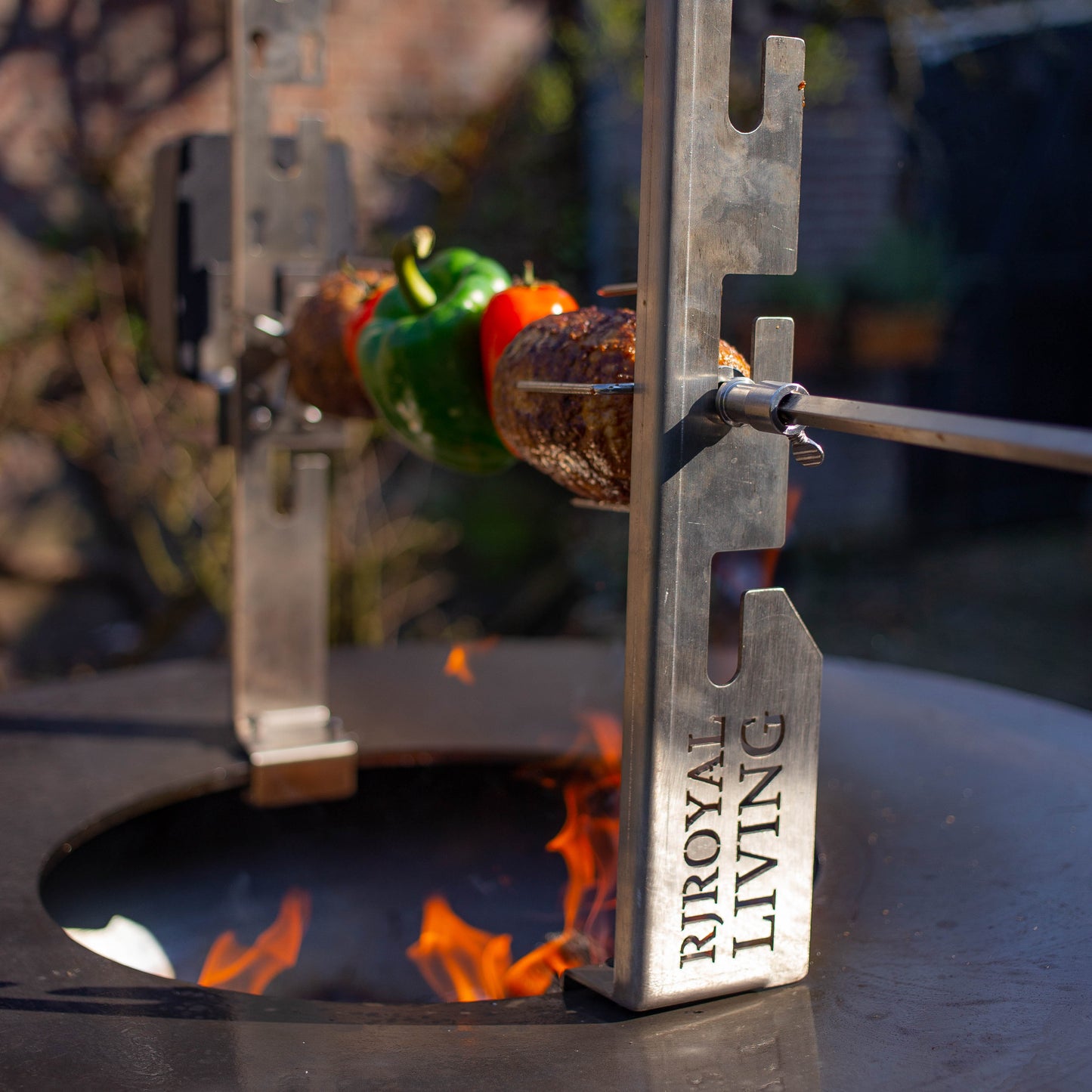 BBQ Plancha Rotisserie Set mit Motor (304 Edelstahl)