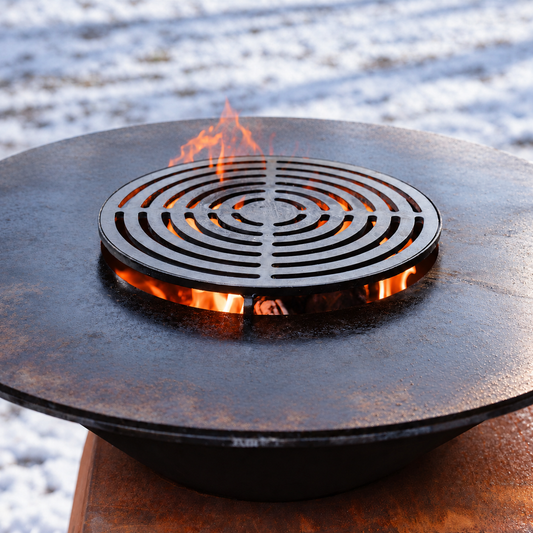Plancha Grillrost 37Ø – Grillzubehör — Wintermotiv