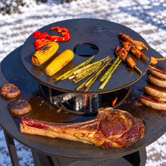BBQ Plancha Extension Grillplatte — Wintermotiv